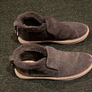 Toms Men's Charcoal Suede Sneakers